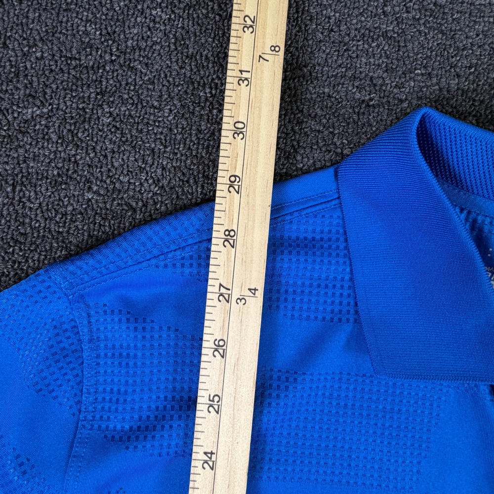 Nike Polo Shirt Mens Large Tour Performance Dri-FIT Blue Short Sleeve EUC - Picture 2 of 9